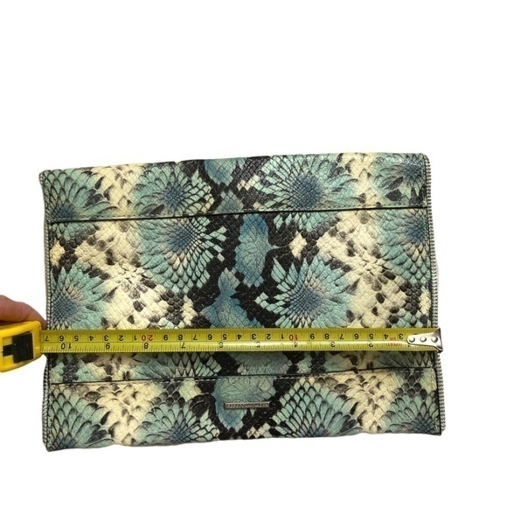 Rebecca Minkoff Blue Multicolor Python Embossed L… - image 3